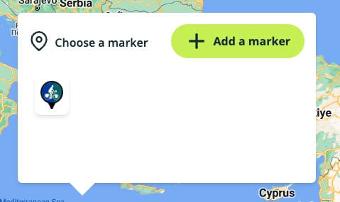 Select from markers you added before