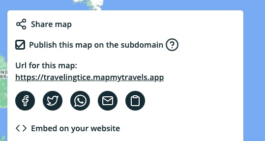 Publish a map on your subdomain